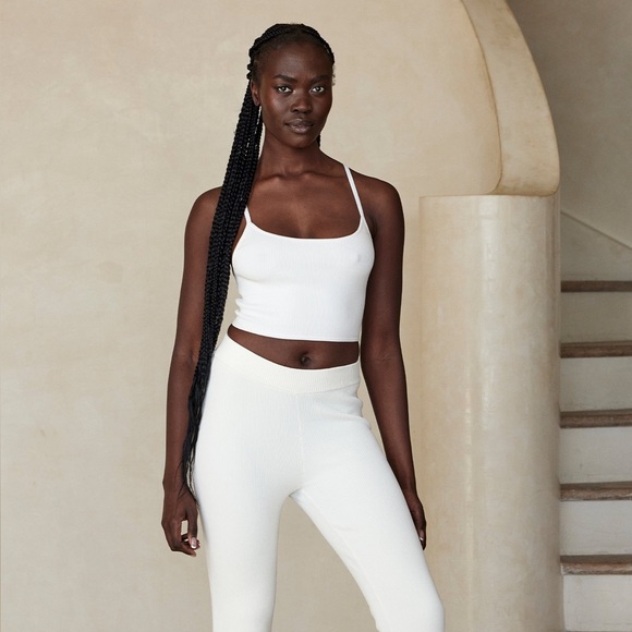 Monday Swimwear Beverly Hills Knitwear Cami Top in White - Picture 3 of 6